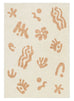 Isidore Beige and Cream Abstract Washable Rug