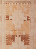 Isola Cream and Rust Tribal Washable Runner Rug