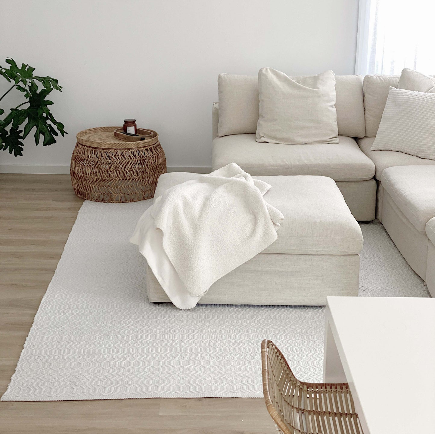Ivy Ivory Indoor Outdoor P.E.T Rug