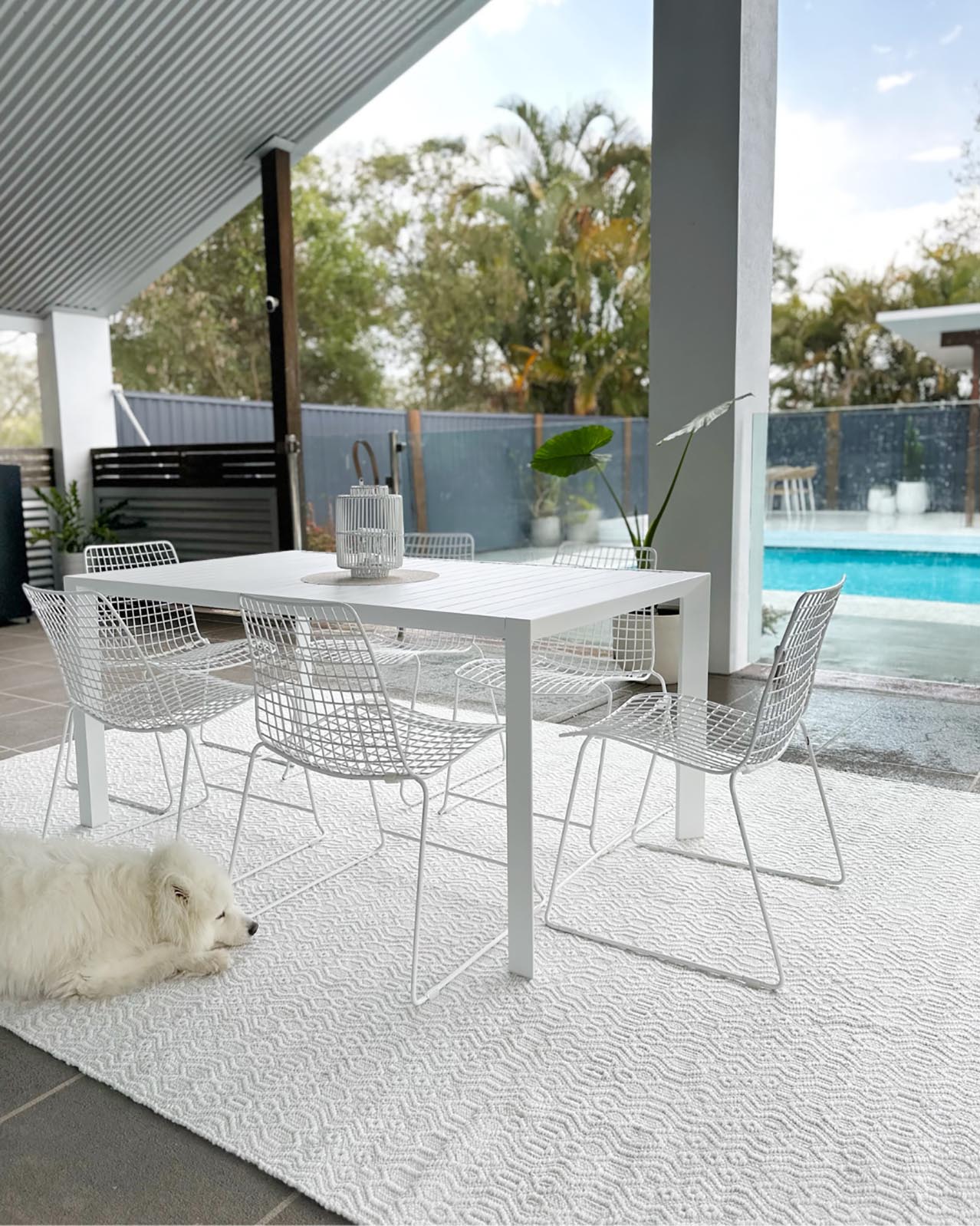 Ivy Ivory Indoor Outdoor P.E.T Rug