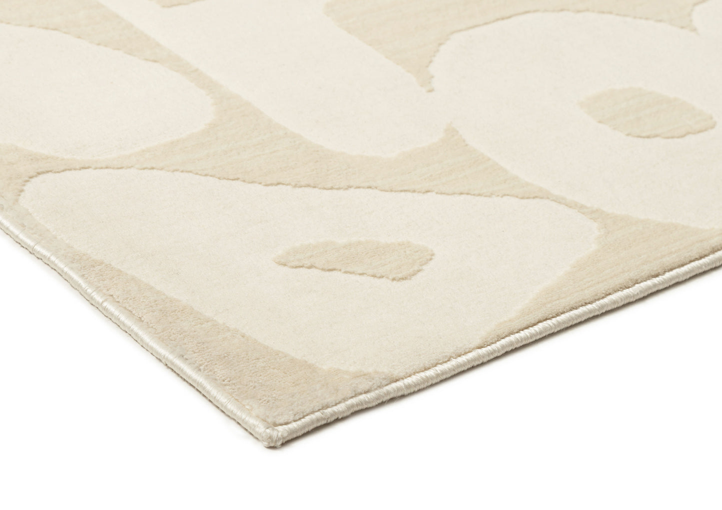 Izar Neutral Abstract Rug