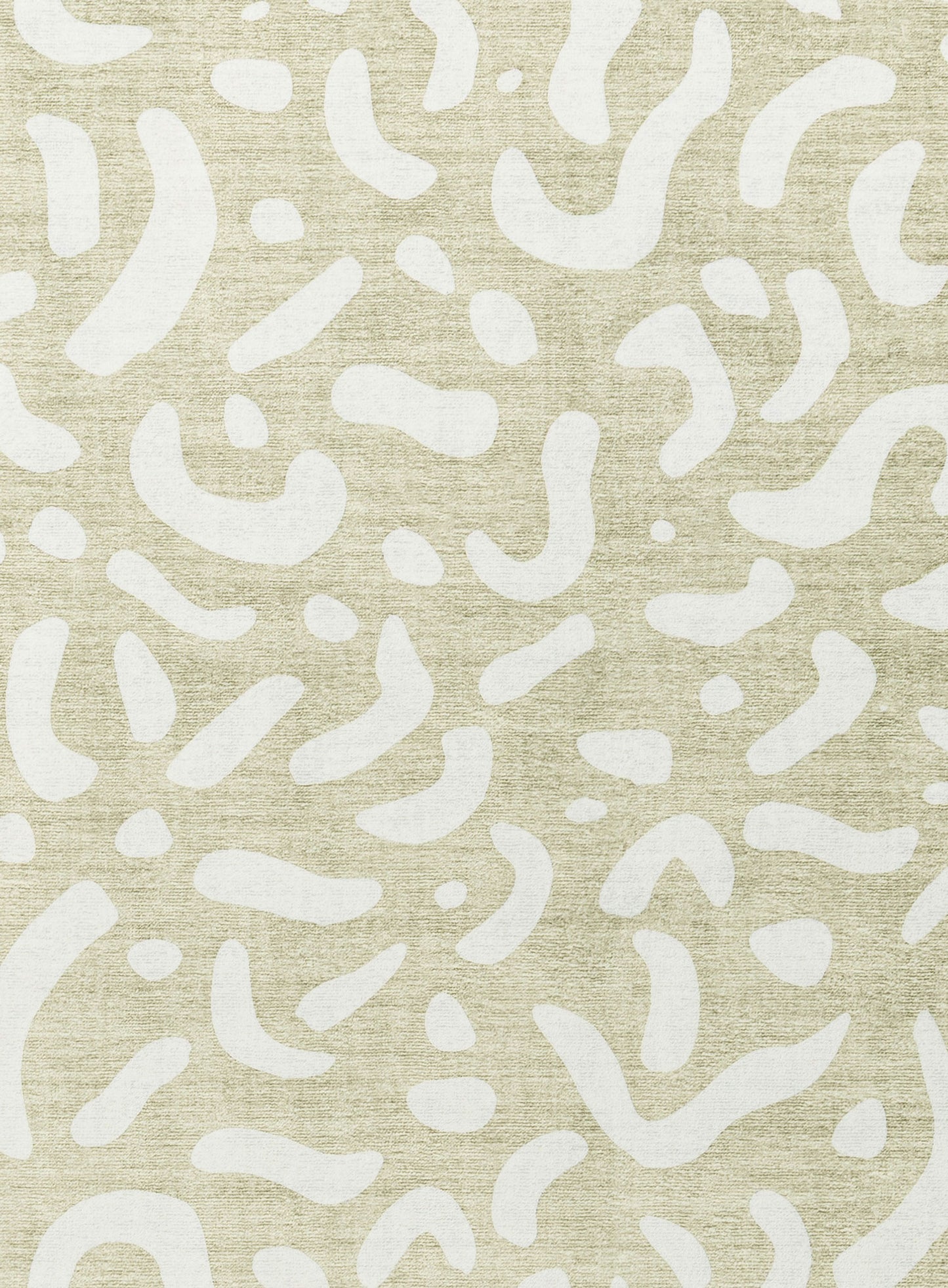 Jema Beige Abstract Rollie Pollie Round Playmat