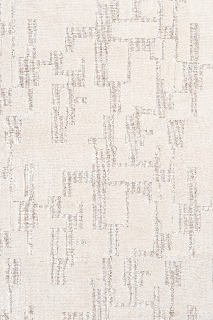 Jessie Ivory Cream Abstract Textured Rug
