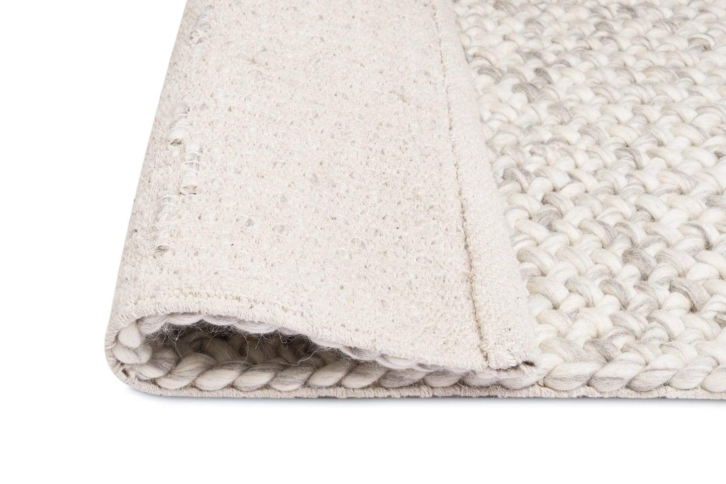 Joely Light Grey and Ivory Marble Looped Rug