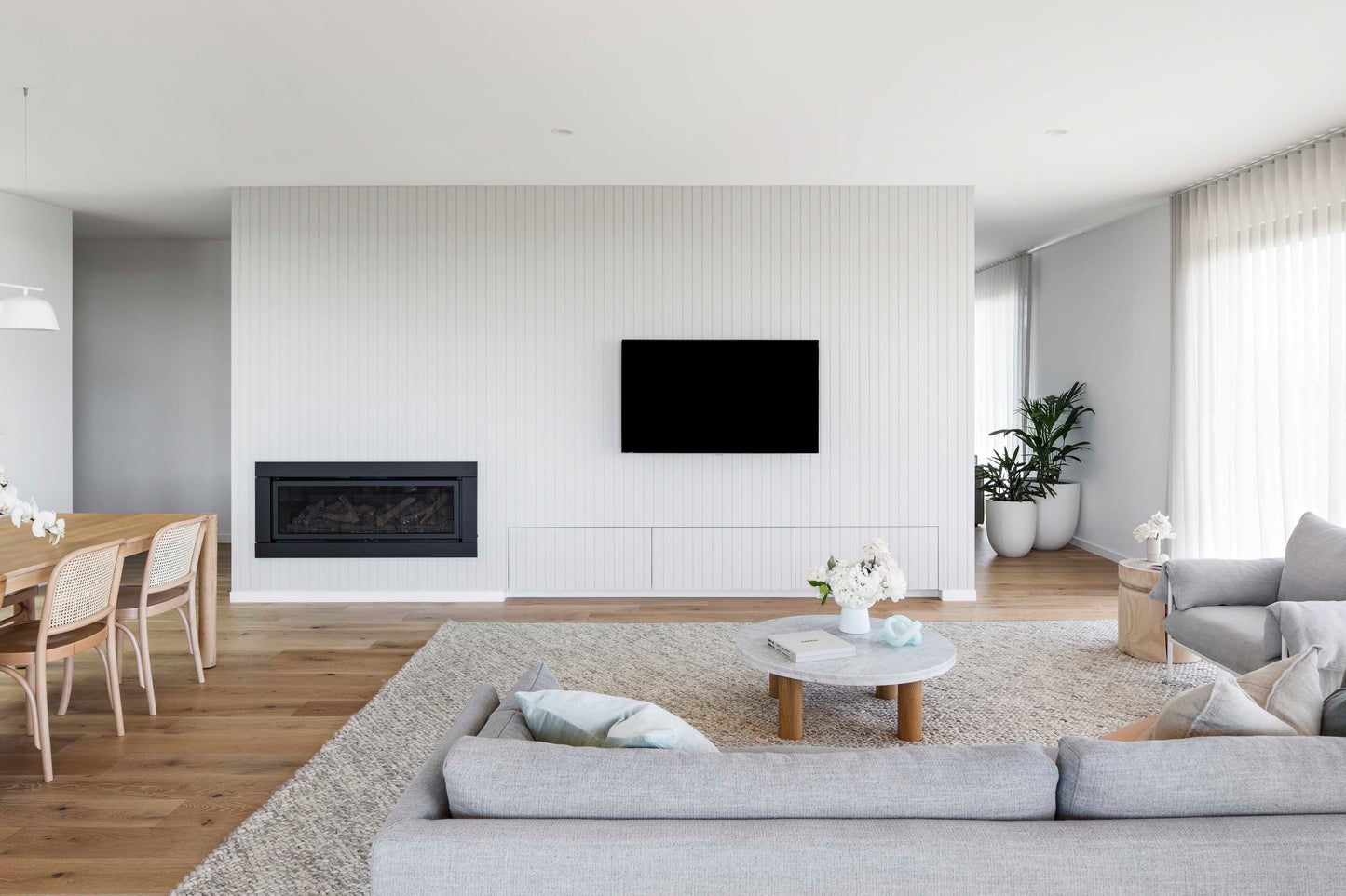 Joely Light Grey and Ivory Marble Looped Rug