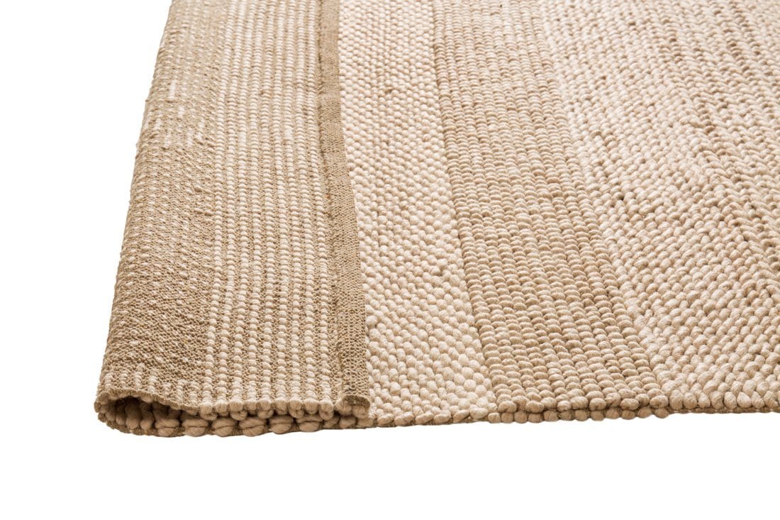 Joline Caramel Beige Braided and Looped Rug