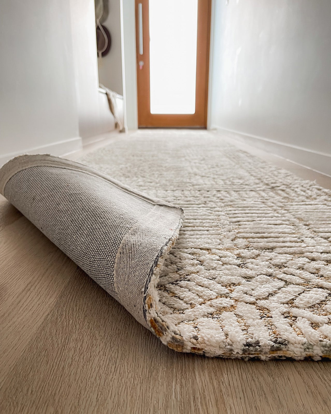 Jordan Mustard and Beige Geometric Modern Runner Rug