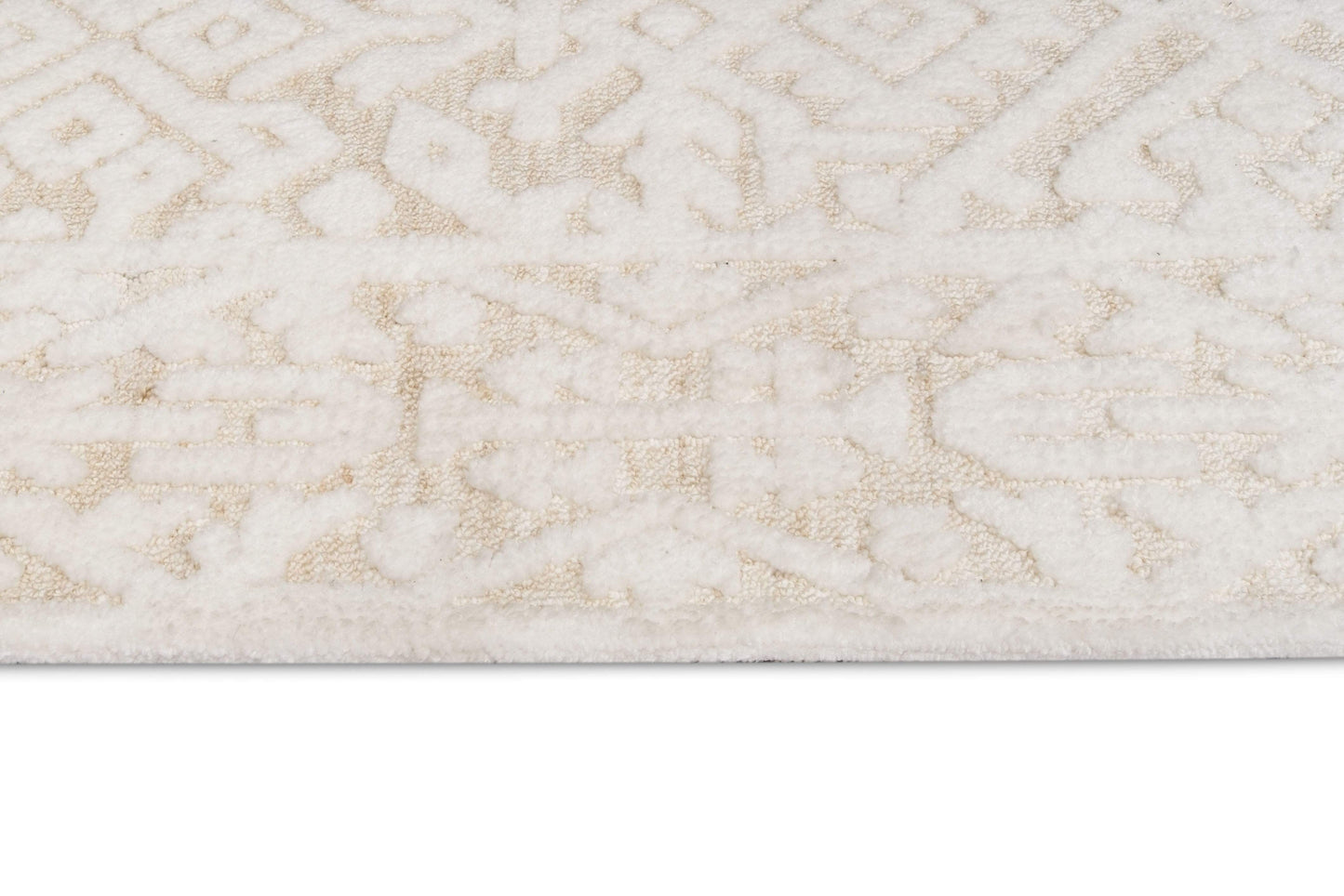 Josephine Ivory and Cream Tribal Transitional Rug