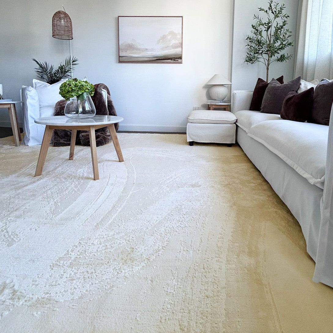 Kabir Neutral Abstract Rug