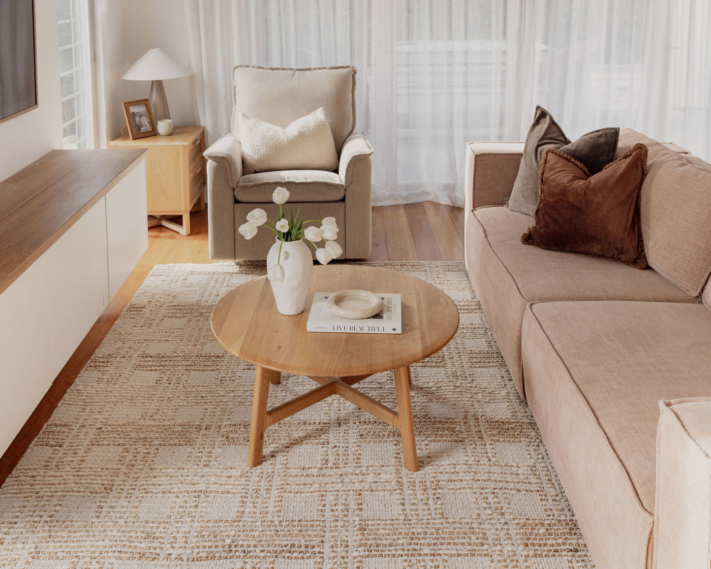 Kaira Natural Jute and Wool Rug