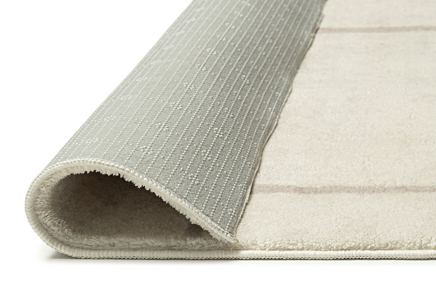 Kaliko Beige Abstract Pattern Washable Rug