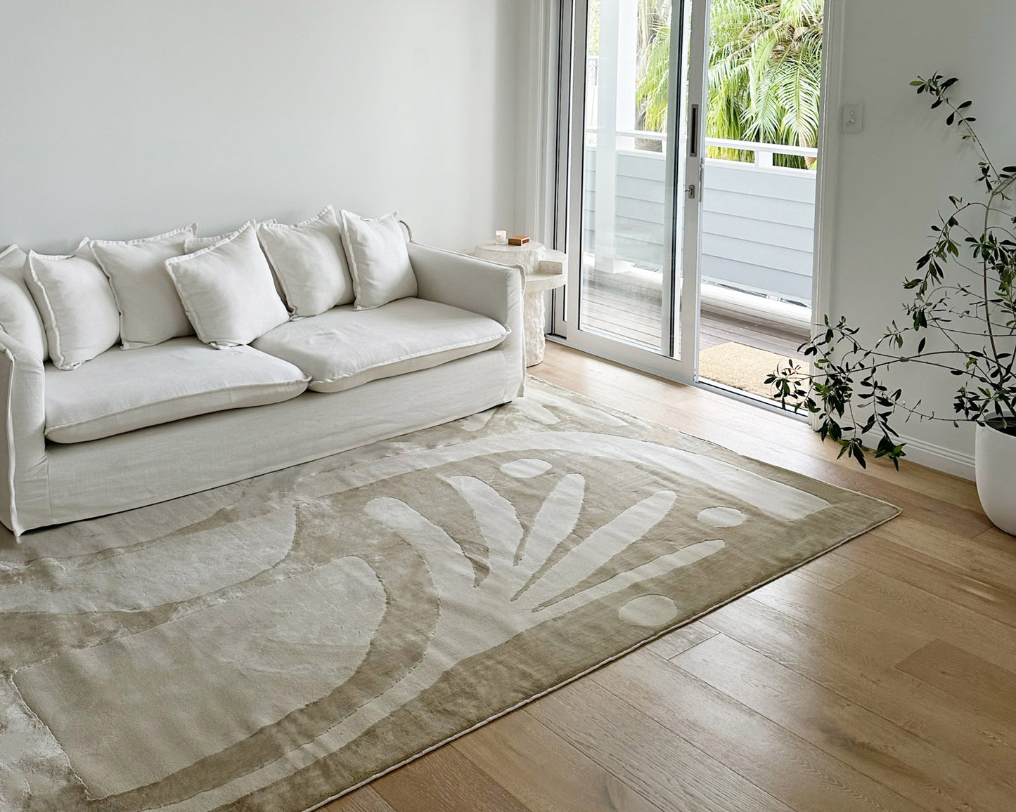 Kallua Textured Abstract Neutral Rug