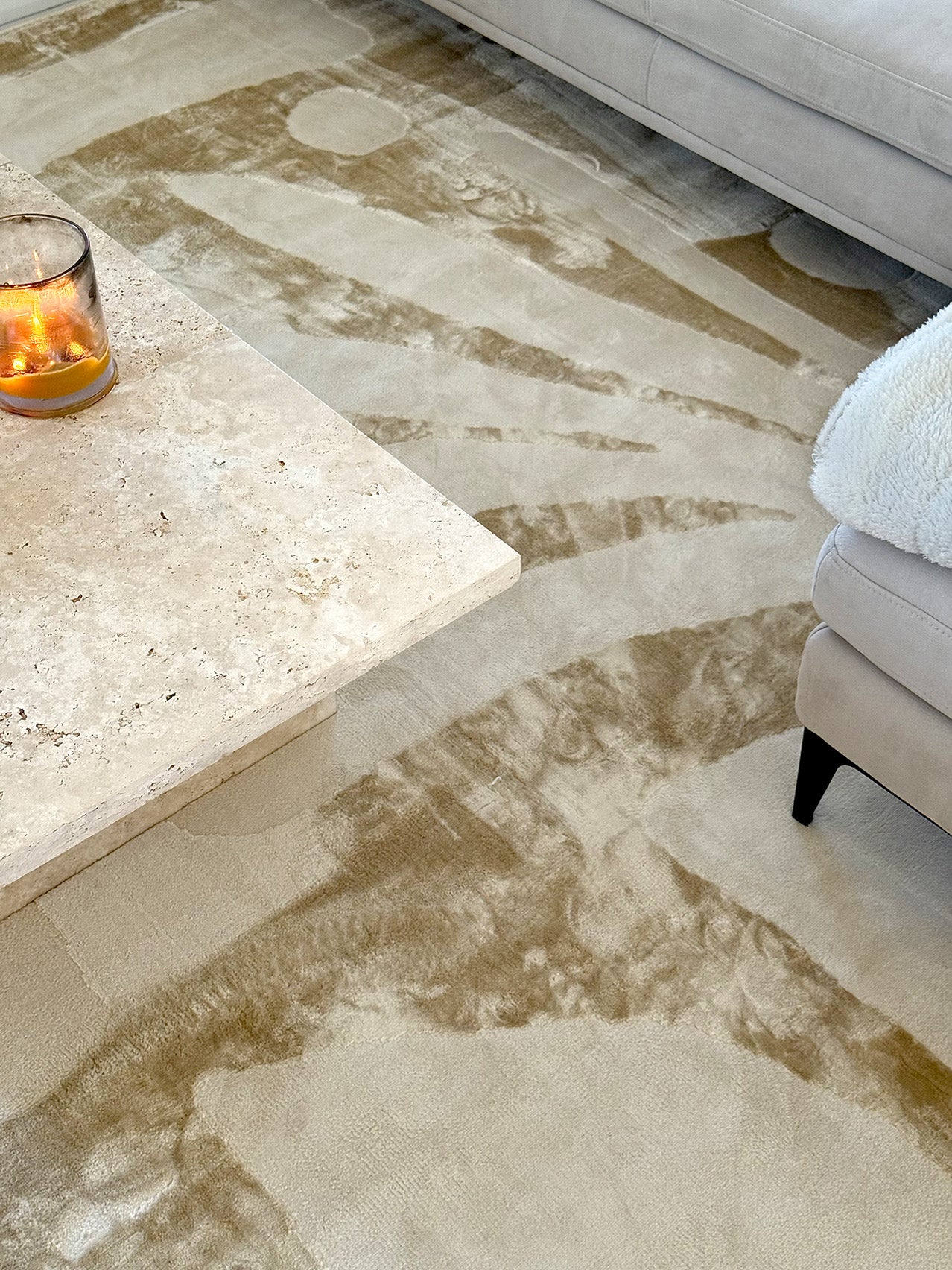Kallua Textured Abstract Neutral Rug