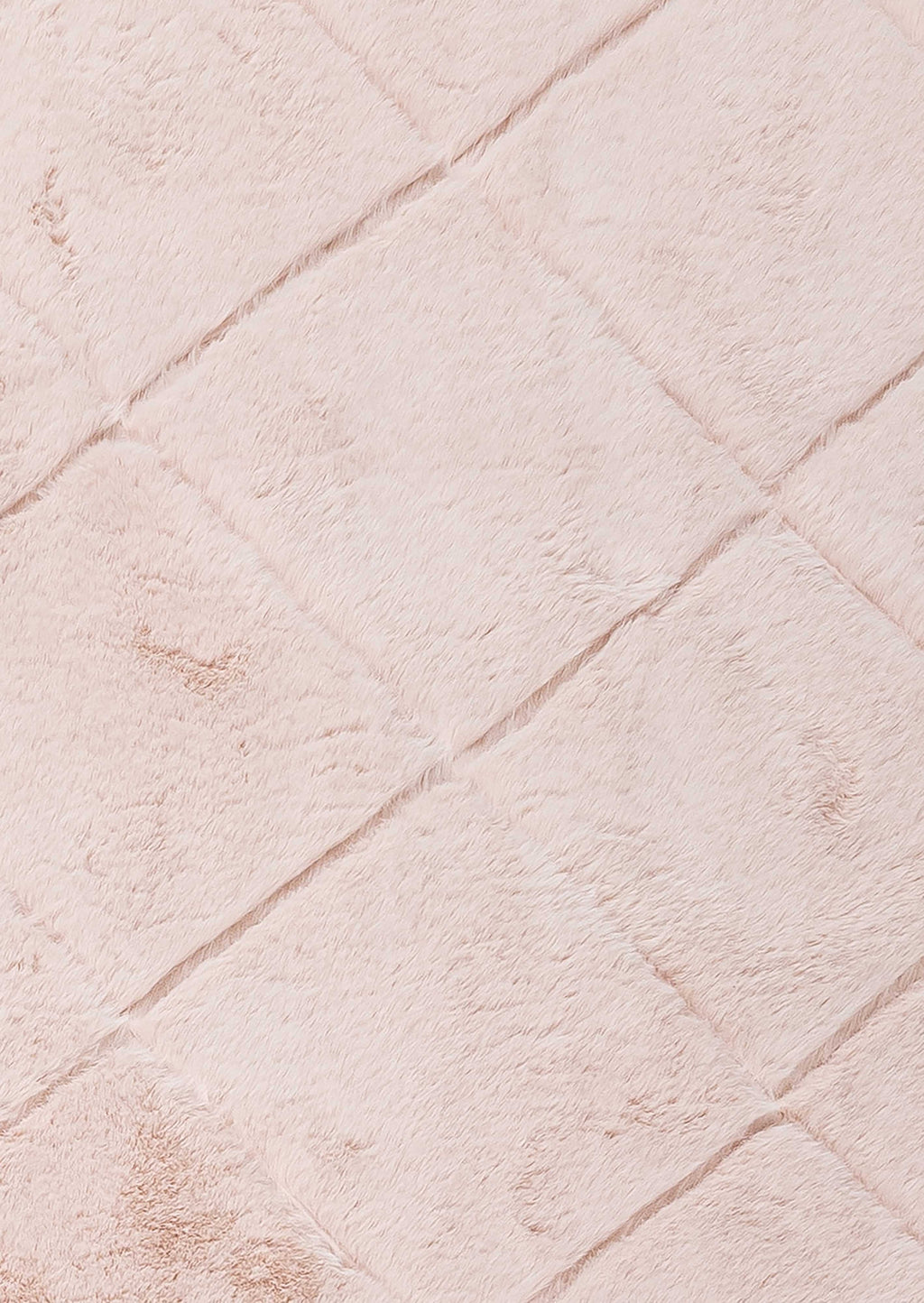 Karlie Blush Pink Diamond Shag Rug