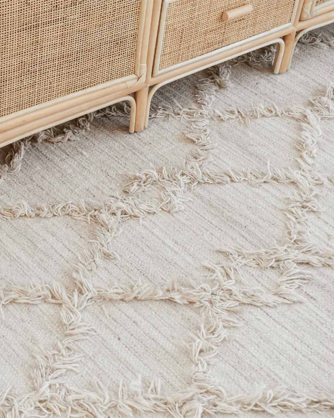 Karoline Beige Wool Rug