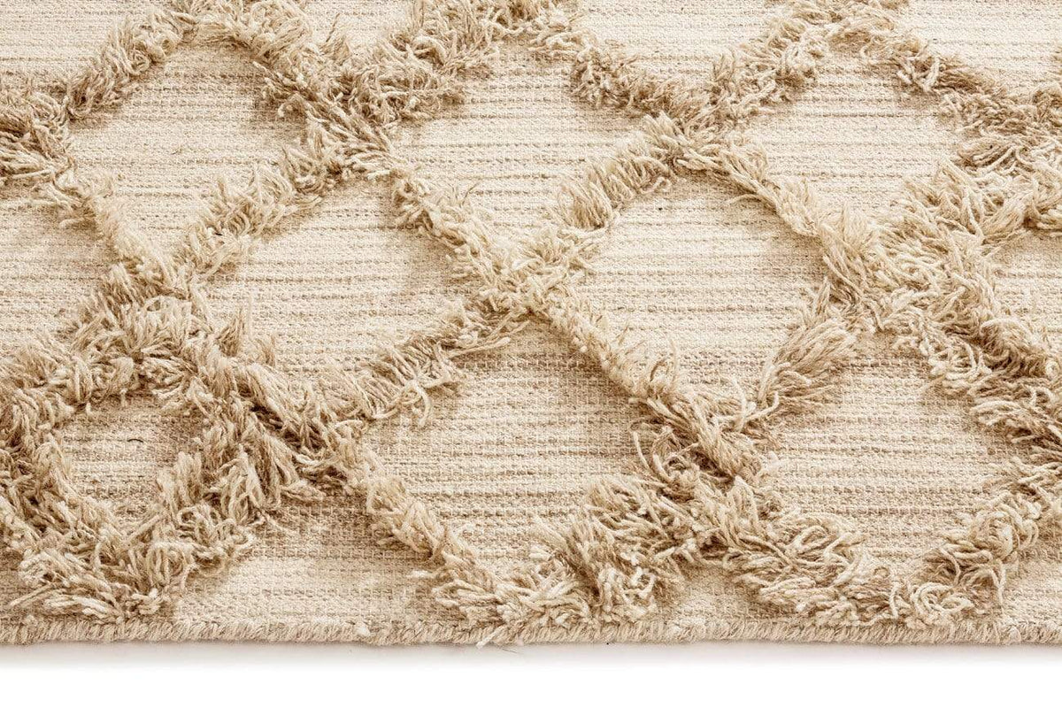 Karoline Beige Wool Rug