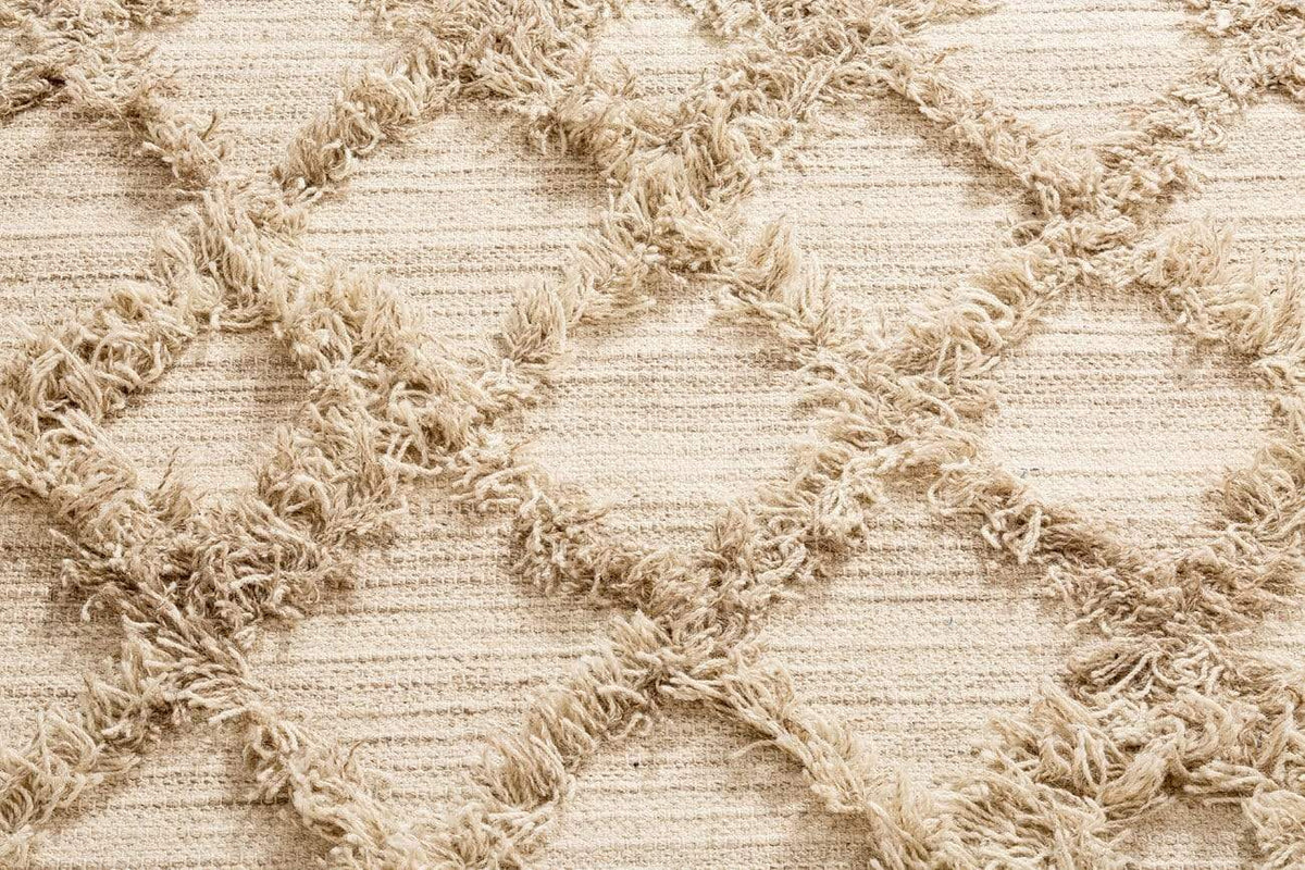 Karoline Beige Wool Rug