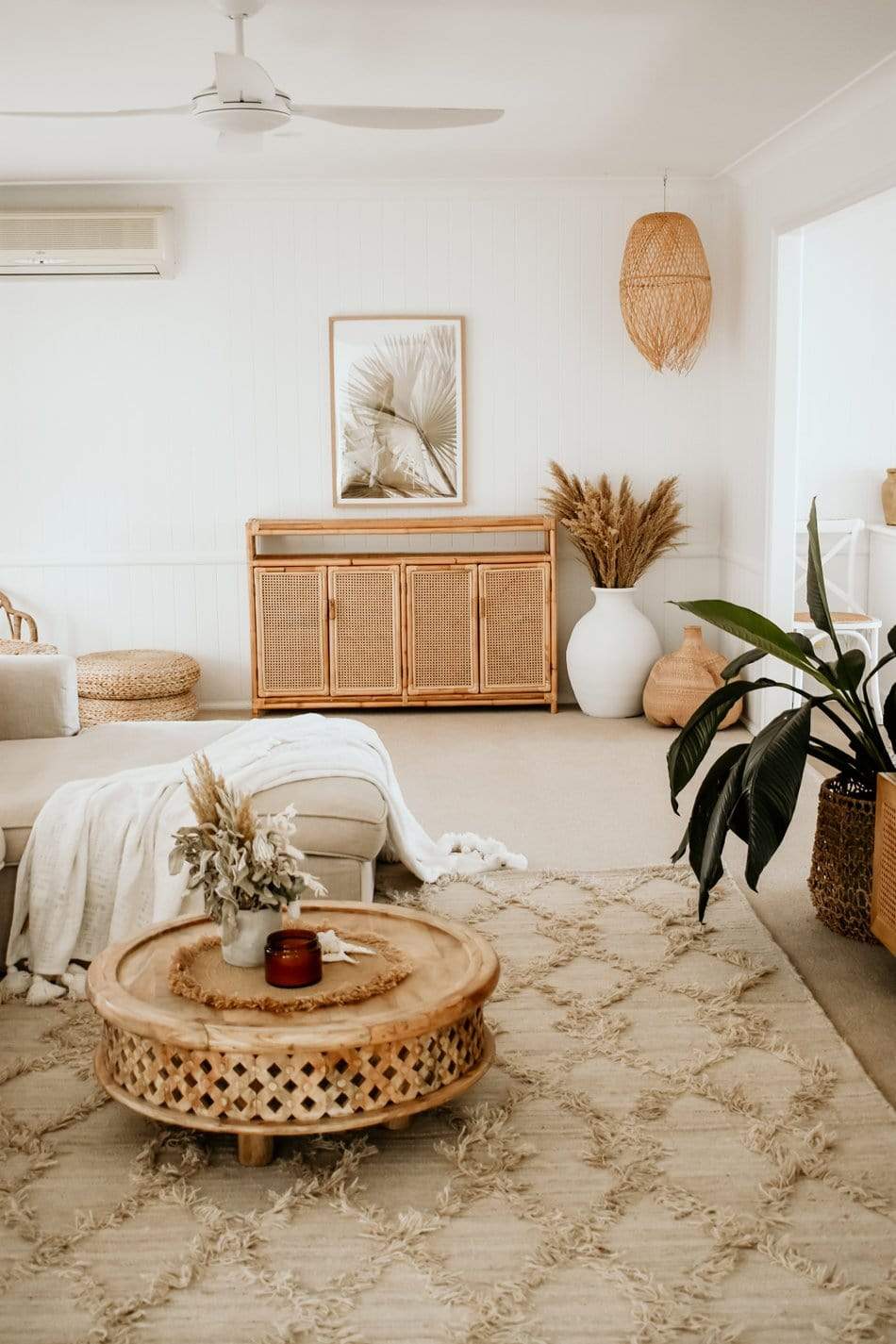 Karoline Beige Wool Rug