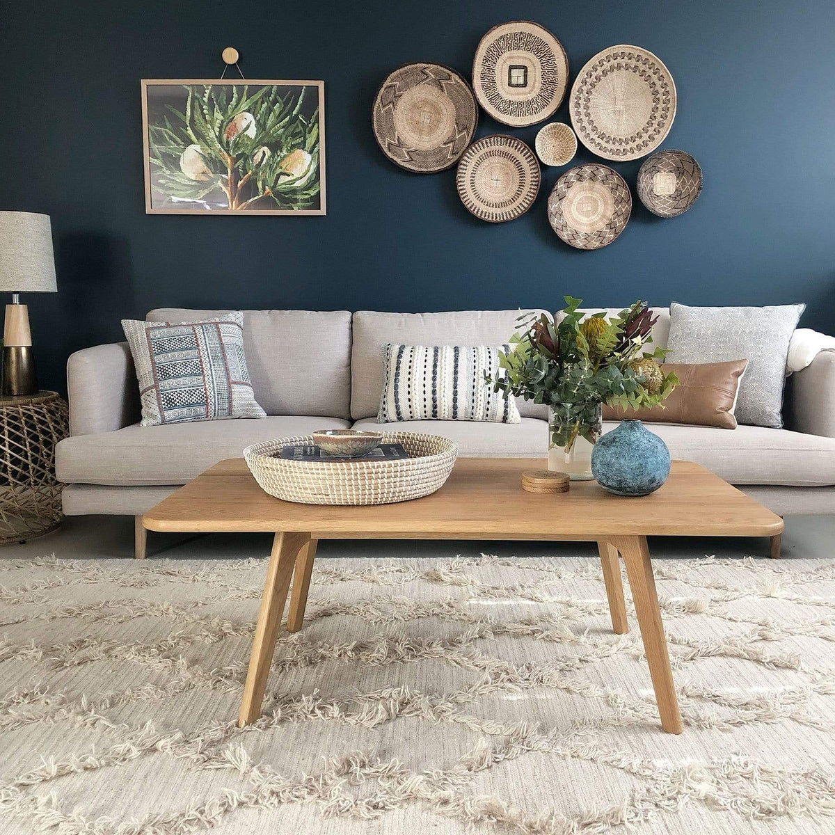 Karoline Beige Wool Rug