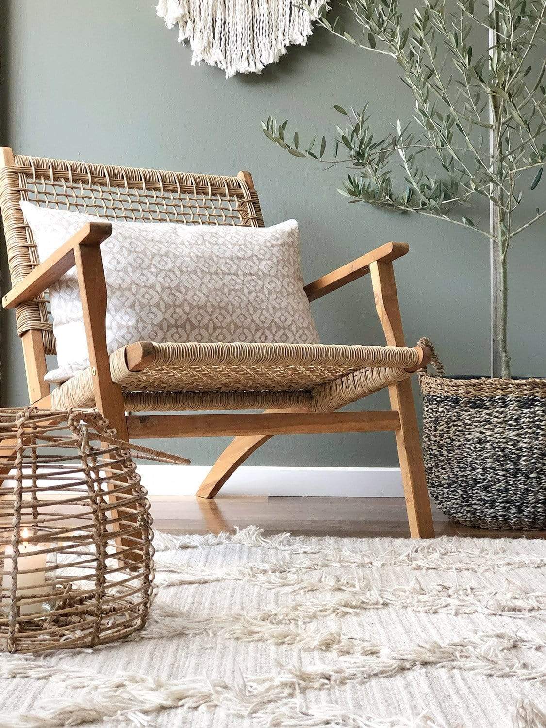 Karoline Beige Wool Rug