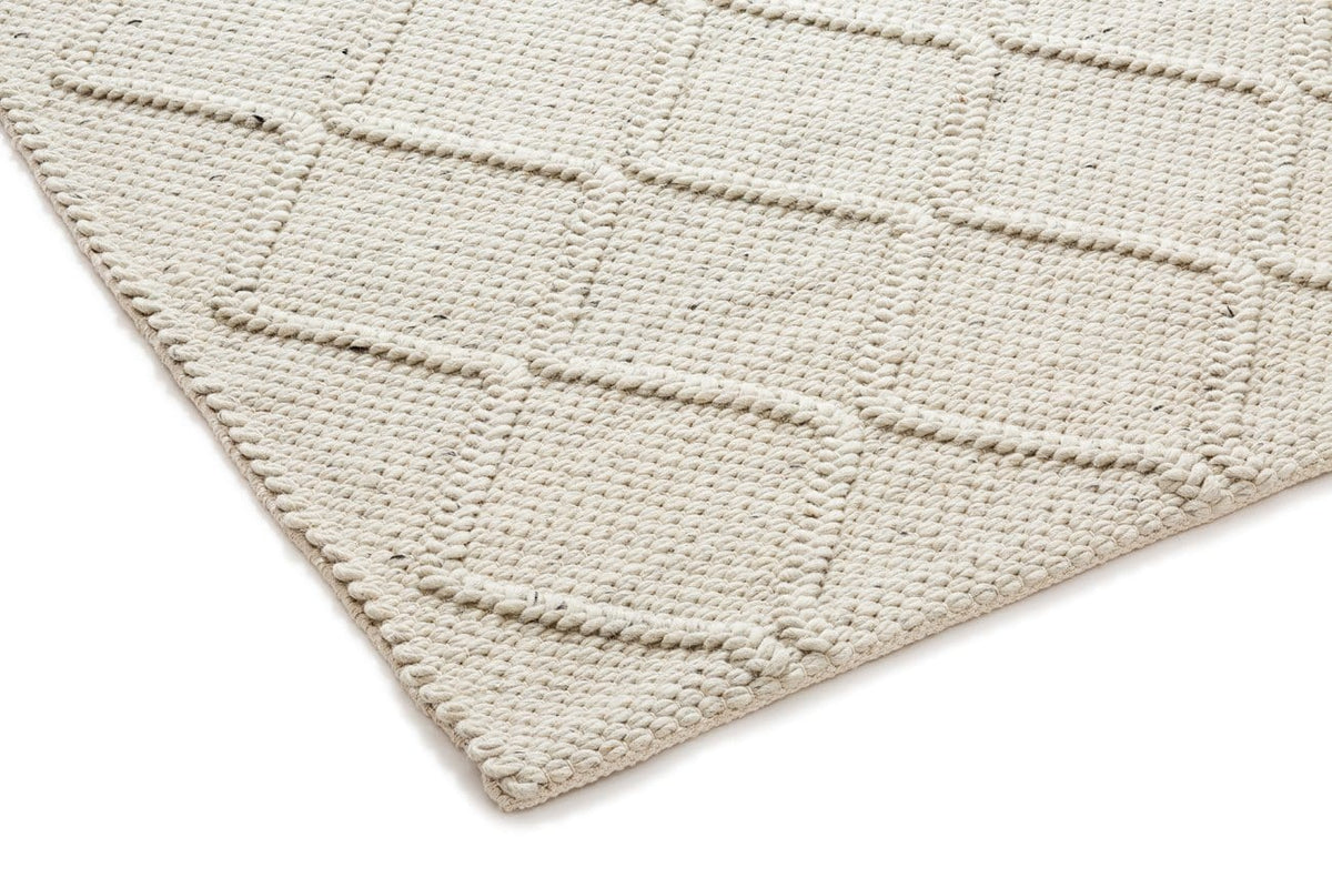 Katarina Cream Lattice Wool Rug