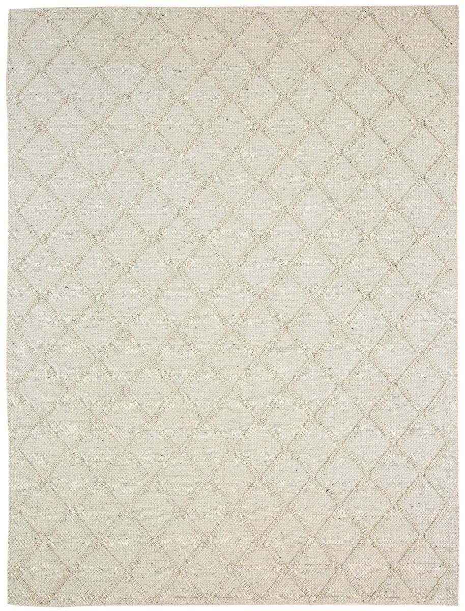 Katarina Cream Lattice Wool Rug