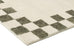 Keava Green Checkered Border Washable Rug