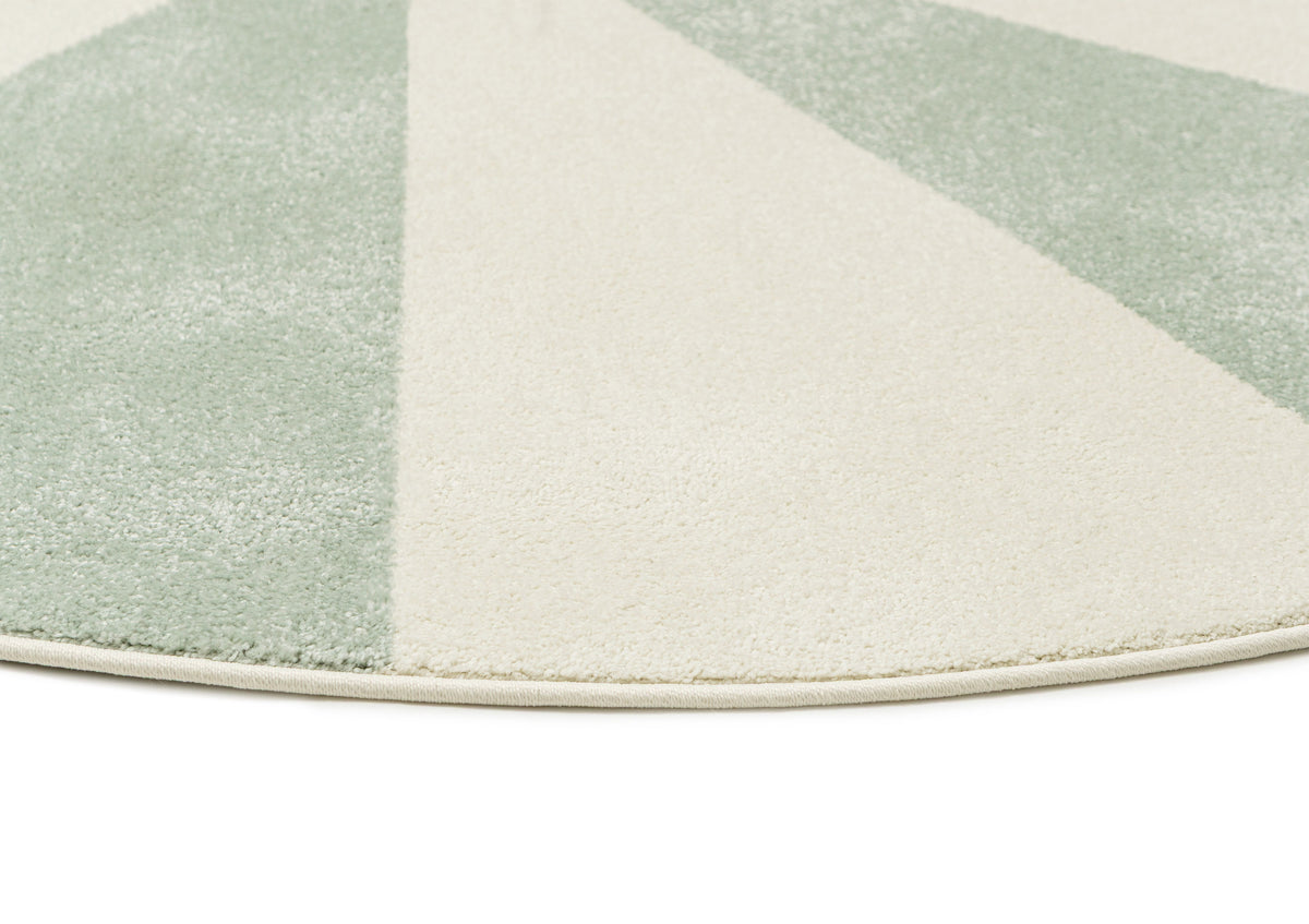 Keiko Sage Pinwheel Round Rug