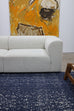 Kendra Navy Blue and Ivory Wool Rug