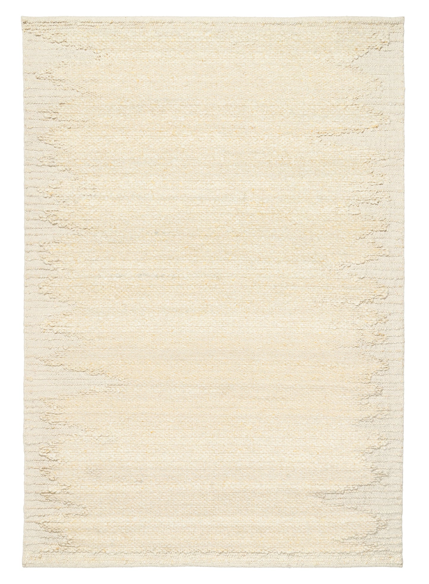 Khavia Bordered White Rug