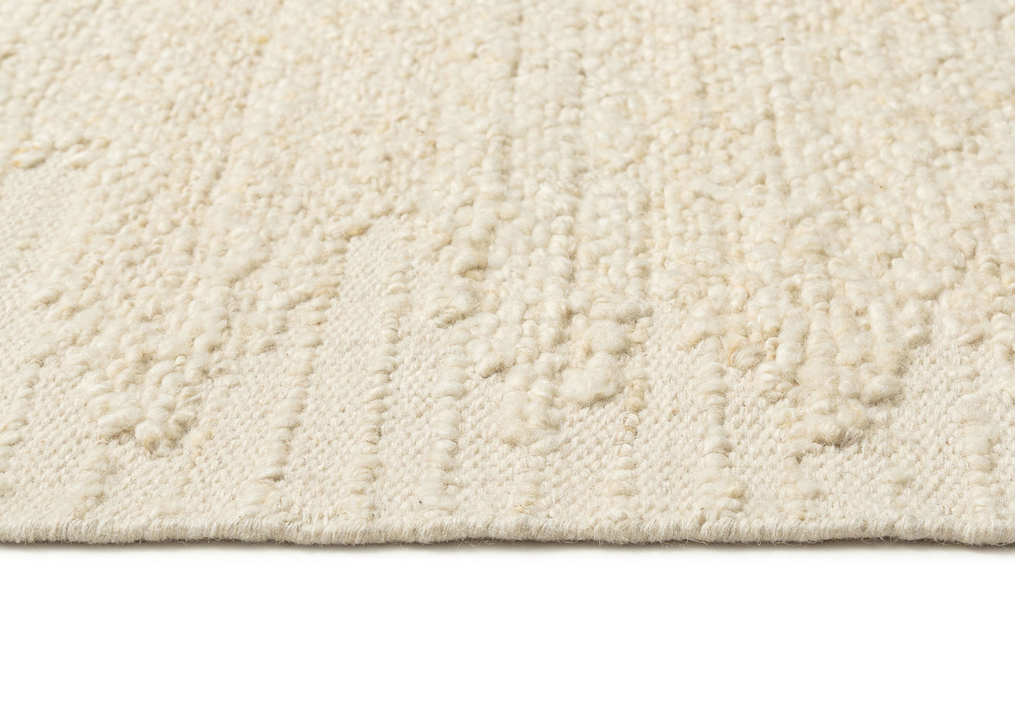 Khavia Bordered White Rug