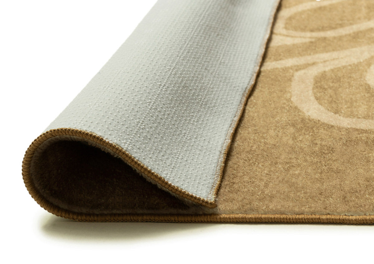 Khayana Brown Hand Drawn Washable Rug