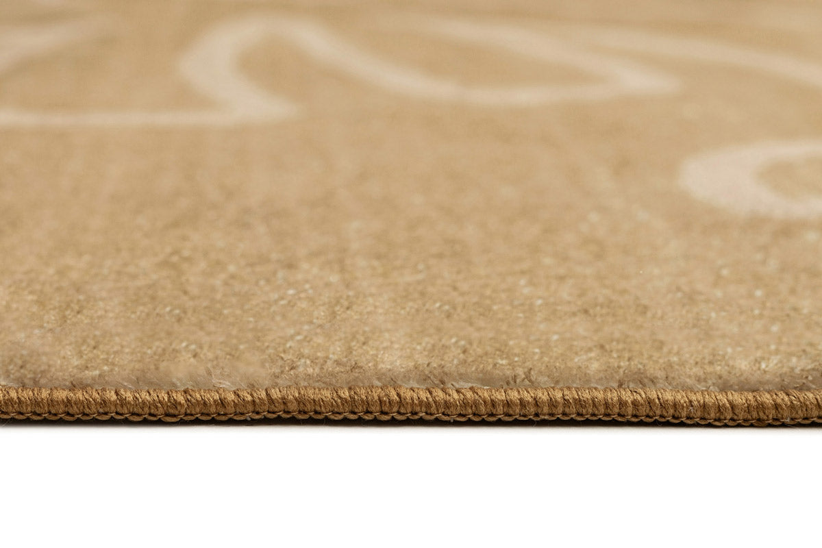 Khayana Brown Hand Drawn Washable Rug
