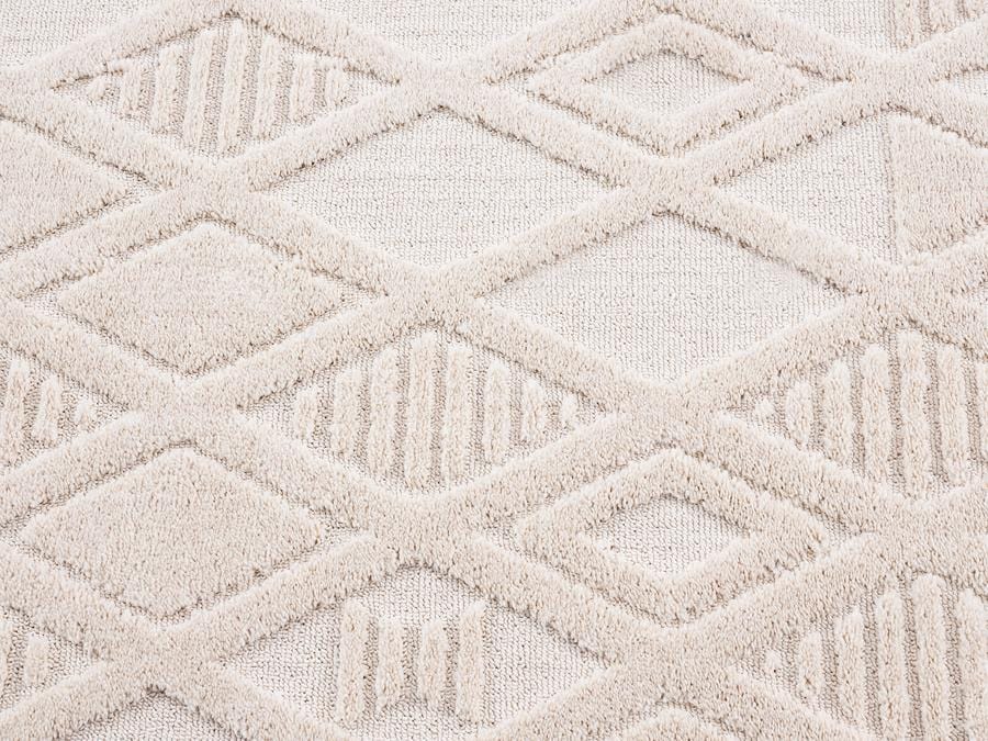 Kira Diamond Detail Textured Rug