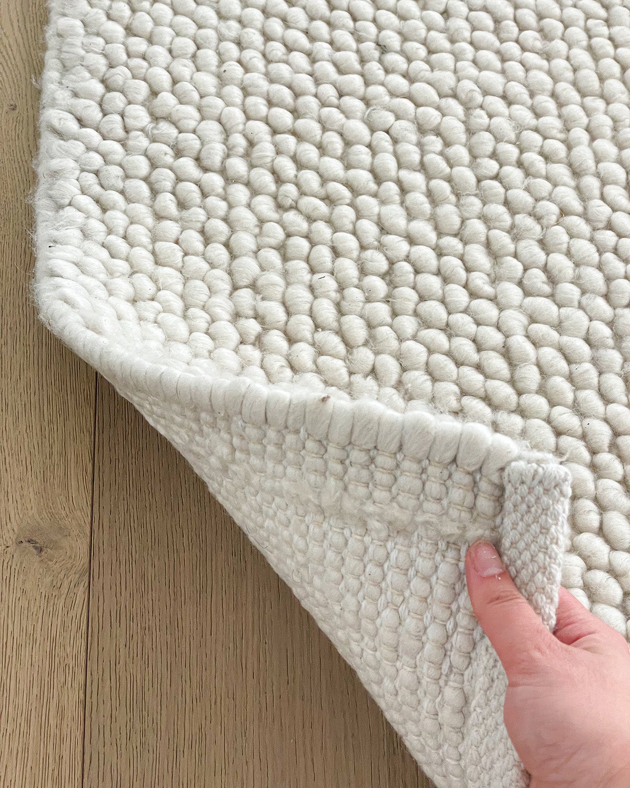 Kirsi Ivory Looped Indoor Outdoor P.E.T Rug