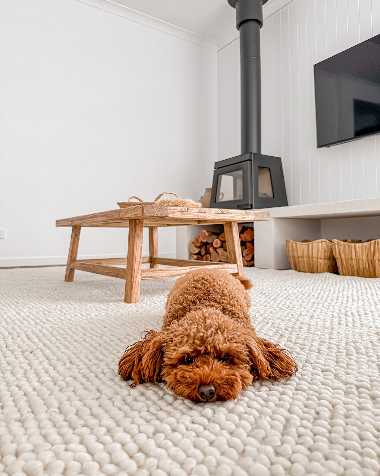 Kirsi Ivory Looped Indoor Outdoor P.E.T Rug