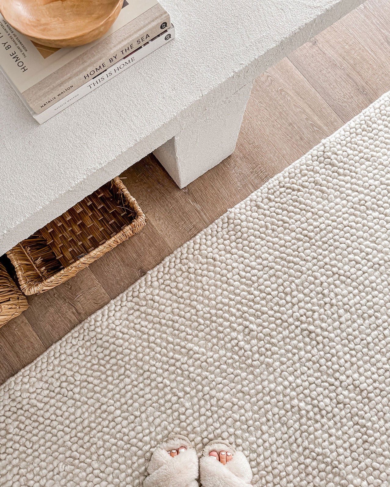 Kirsi Ivory Looped Indoor Outdoor P.E.T Rug