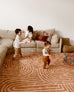 Koru Brown Abstract Rollie Pollie Playmat