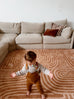 Koru Brown Abstract Rollie Pollie Playmat