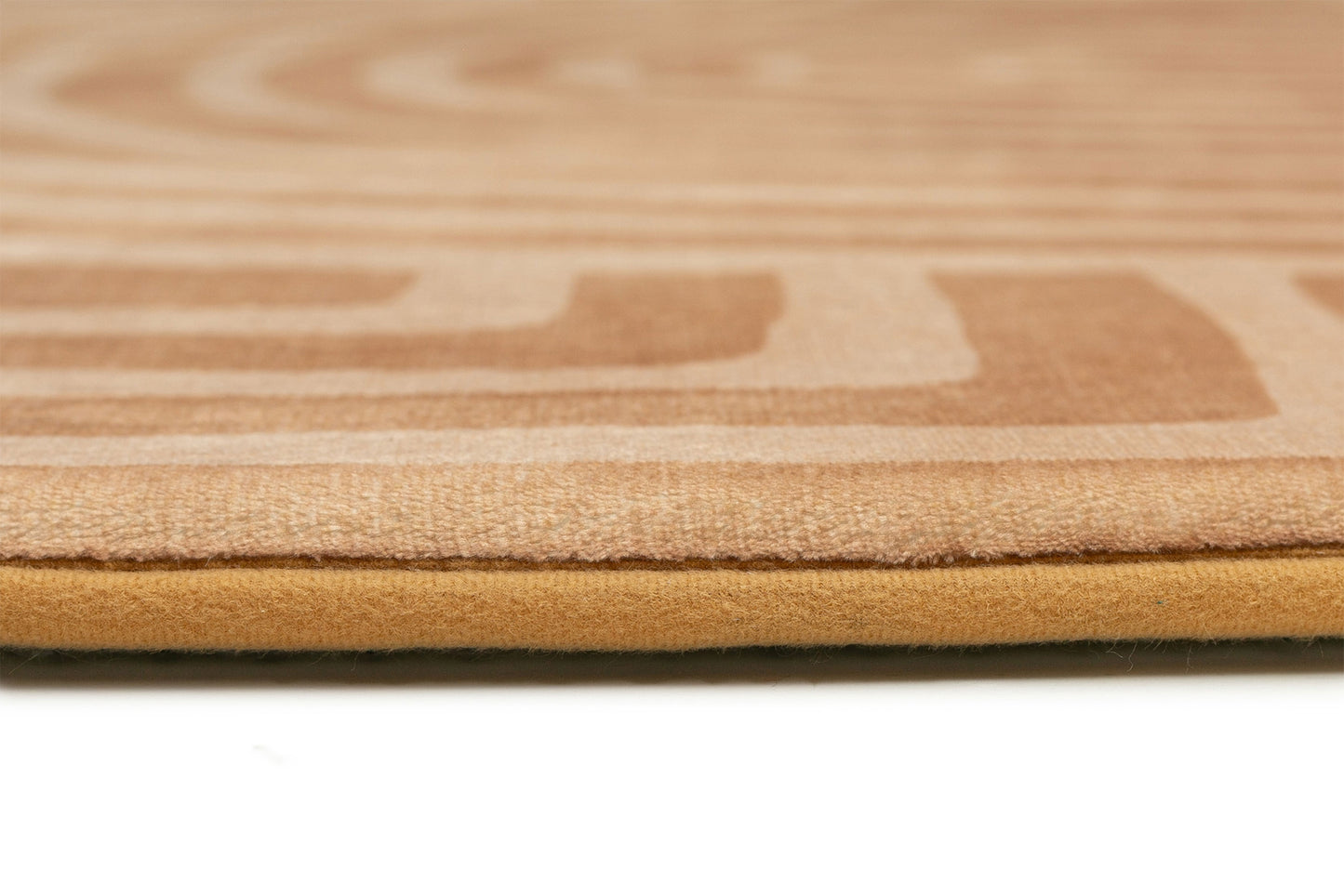 Koru Brown Abstract Rollie Pollie Round Playmat