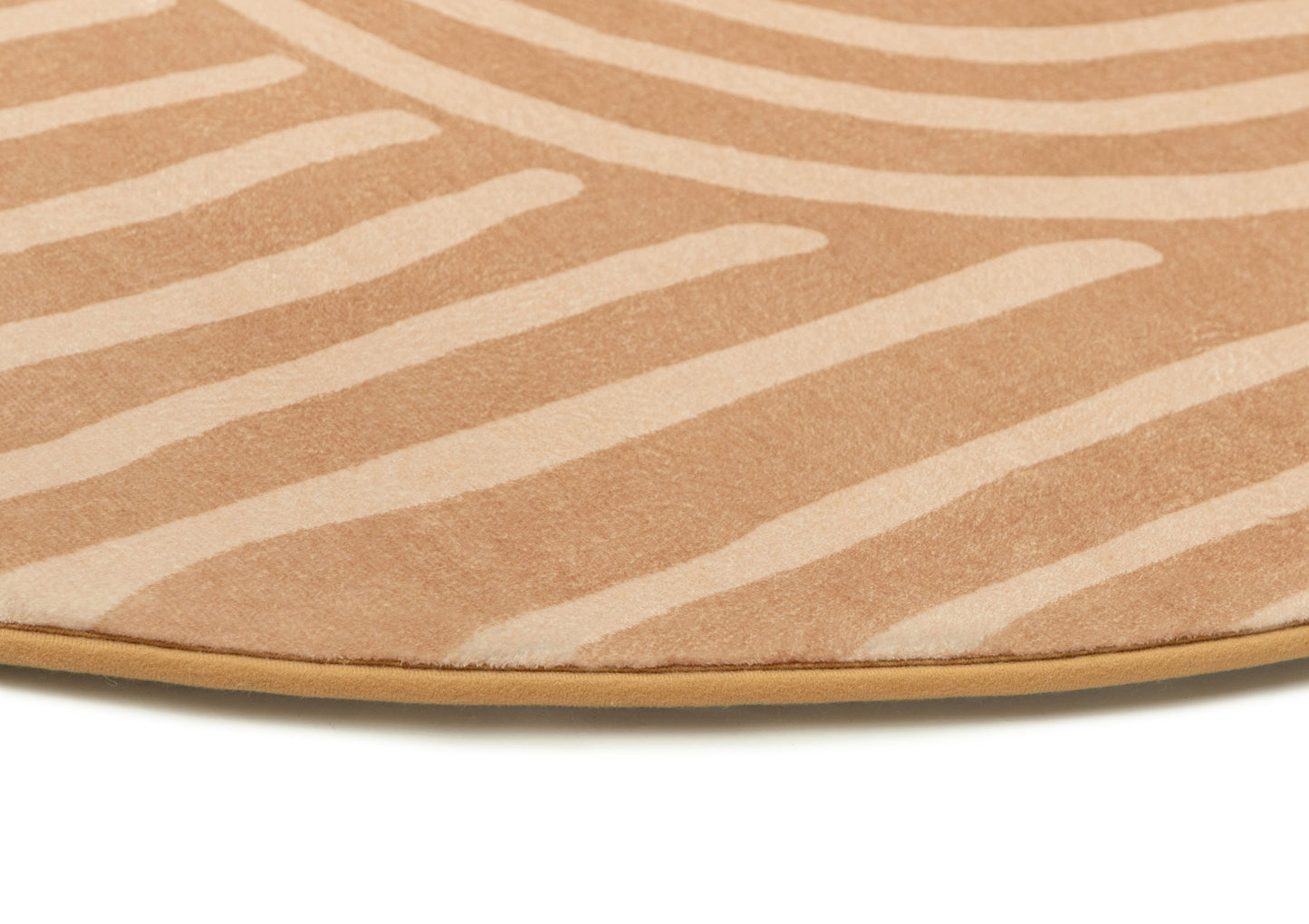 Koru Brown Abstract Rollie Pollie Round Playmat