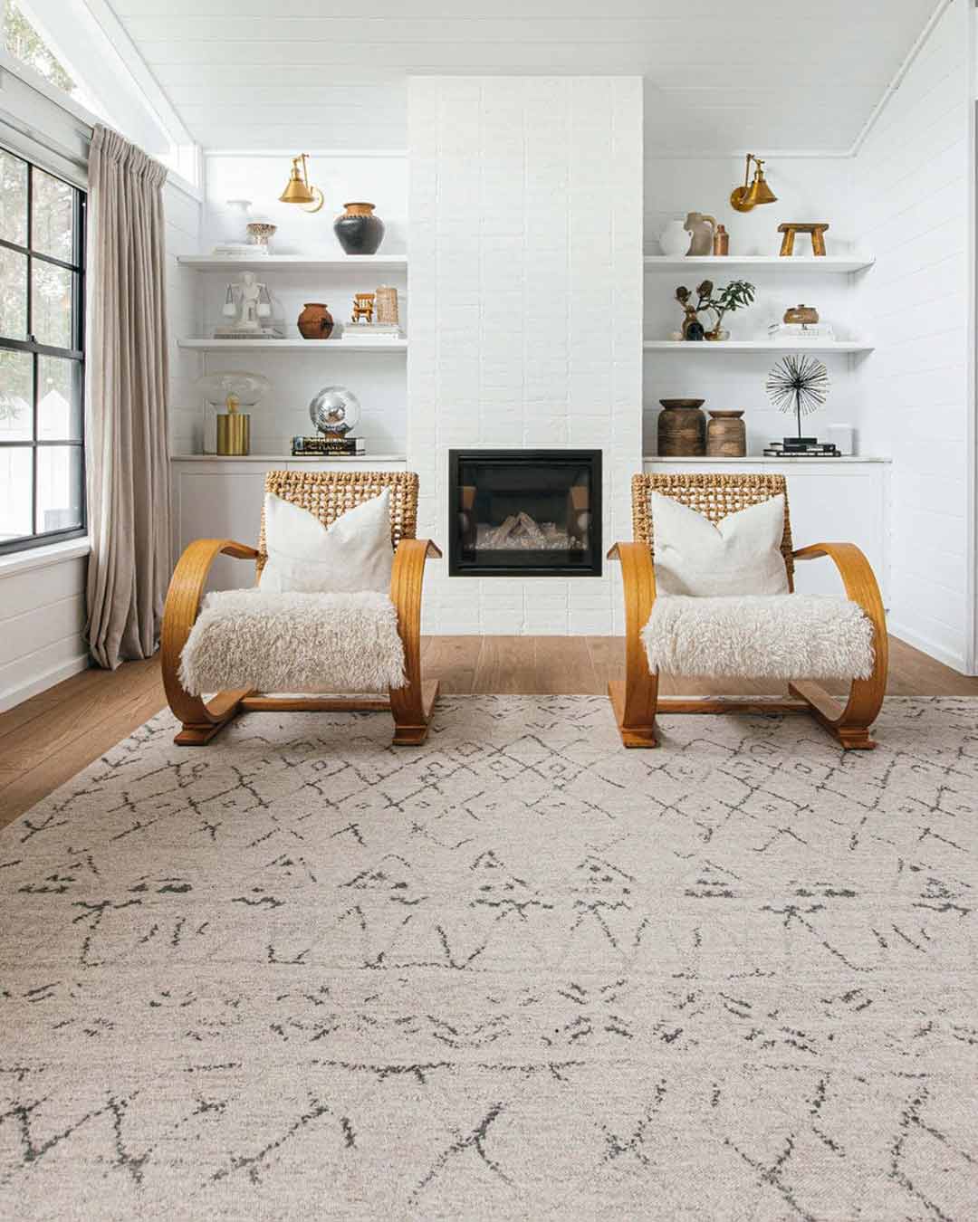 Kwame Tribal Pattern Flatweave Rug