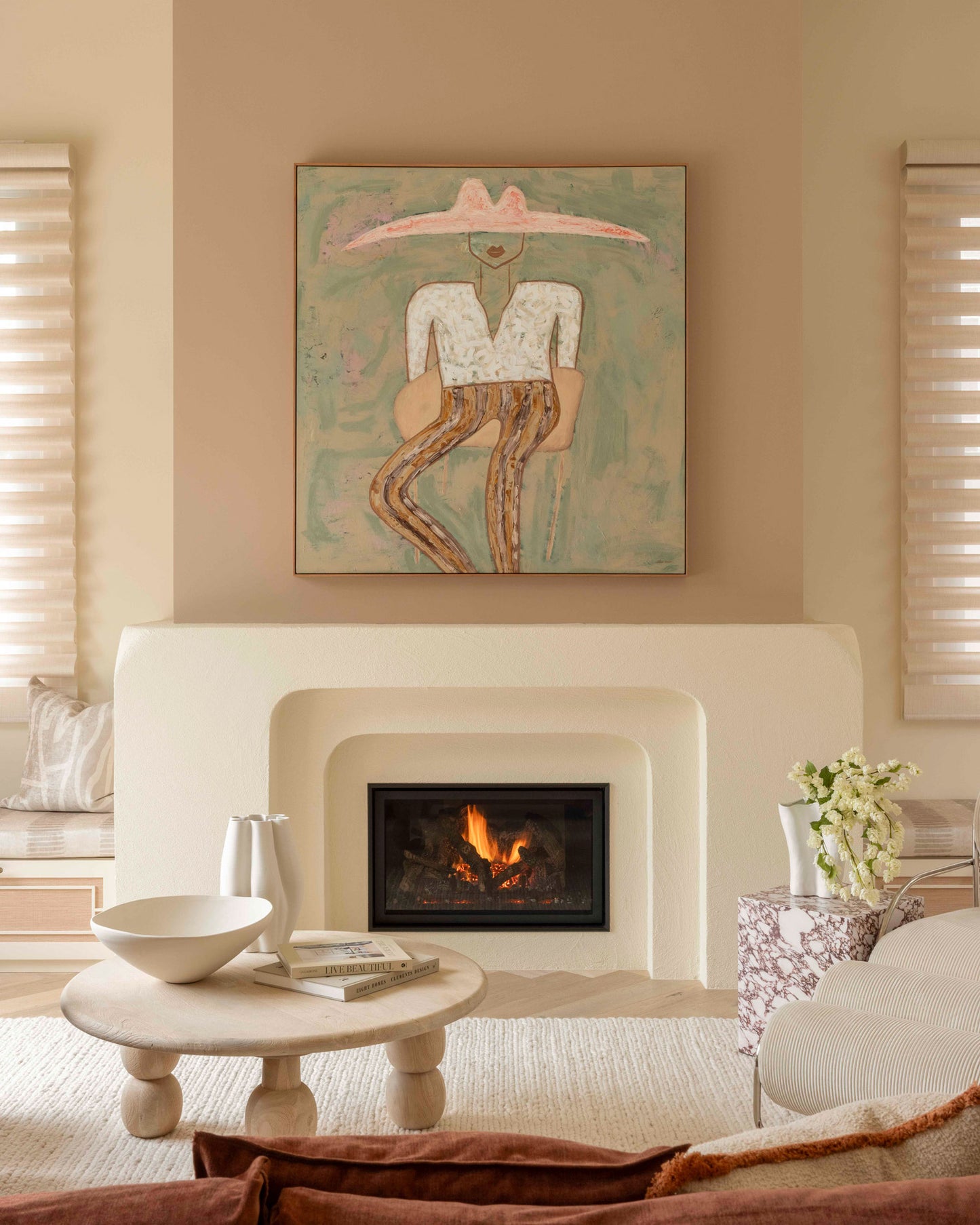 Laila Ivory Braided Wool Rug