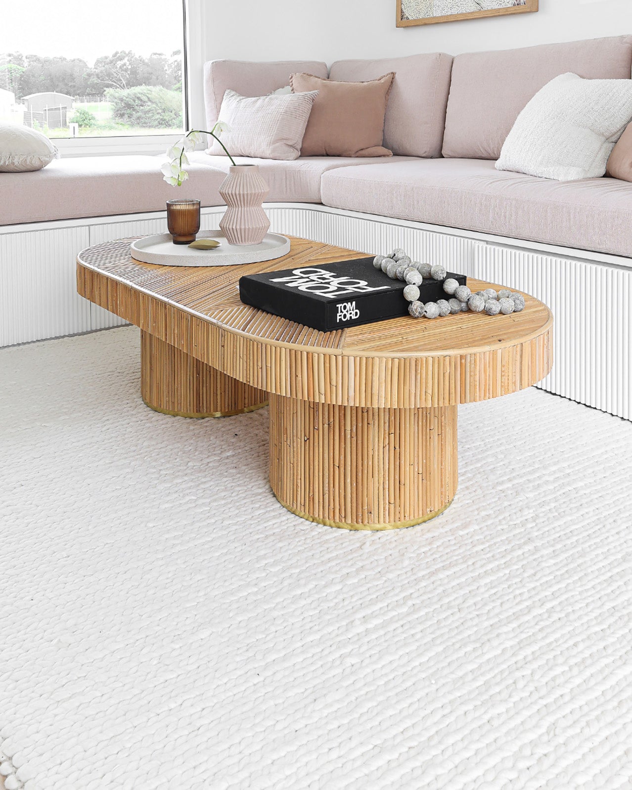 Laila Ivory Braided Wool Rug