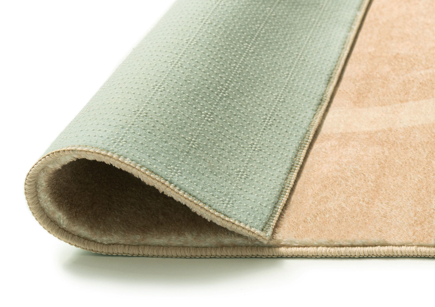 Larsa Beige and Light Beige Abstract Washable Rug