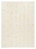 Lauren Ivory Cream Striped Handmade Wool Rug