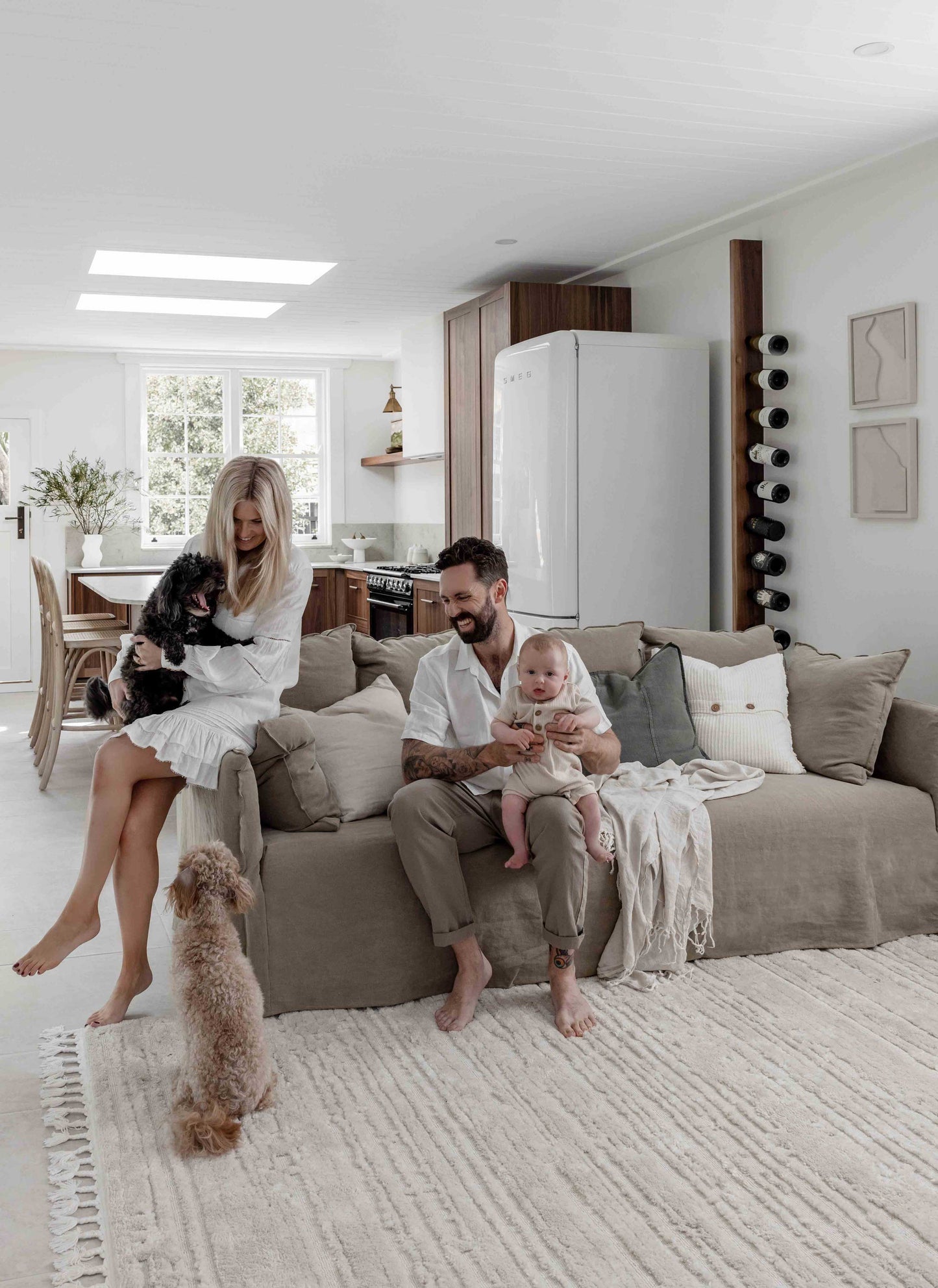 Leilani Ivory Cream Textured Rug