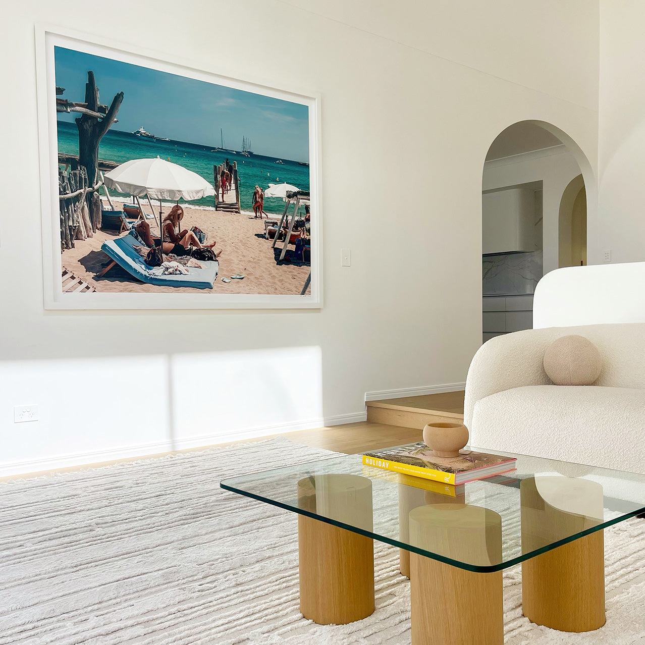 Leilani Ivory Cream Textured Rug