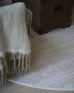 Leilani Ivory Cream Textured Round Rug