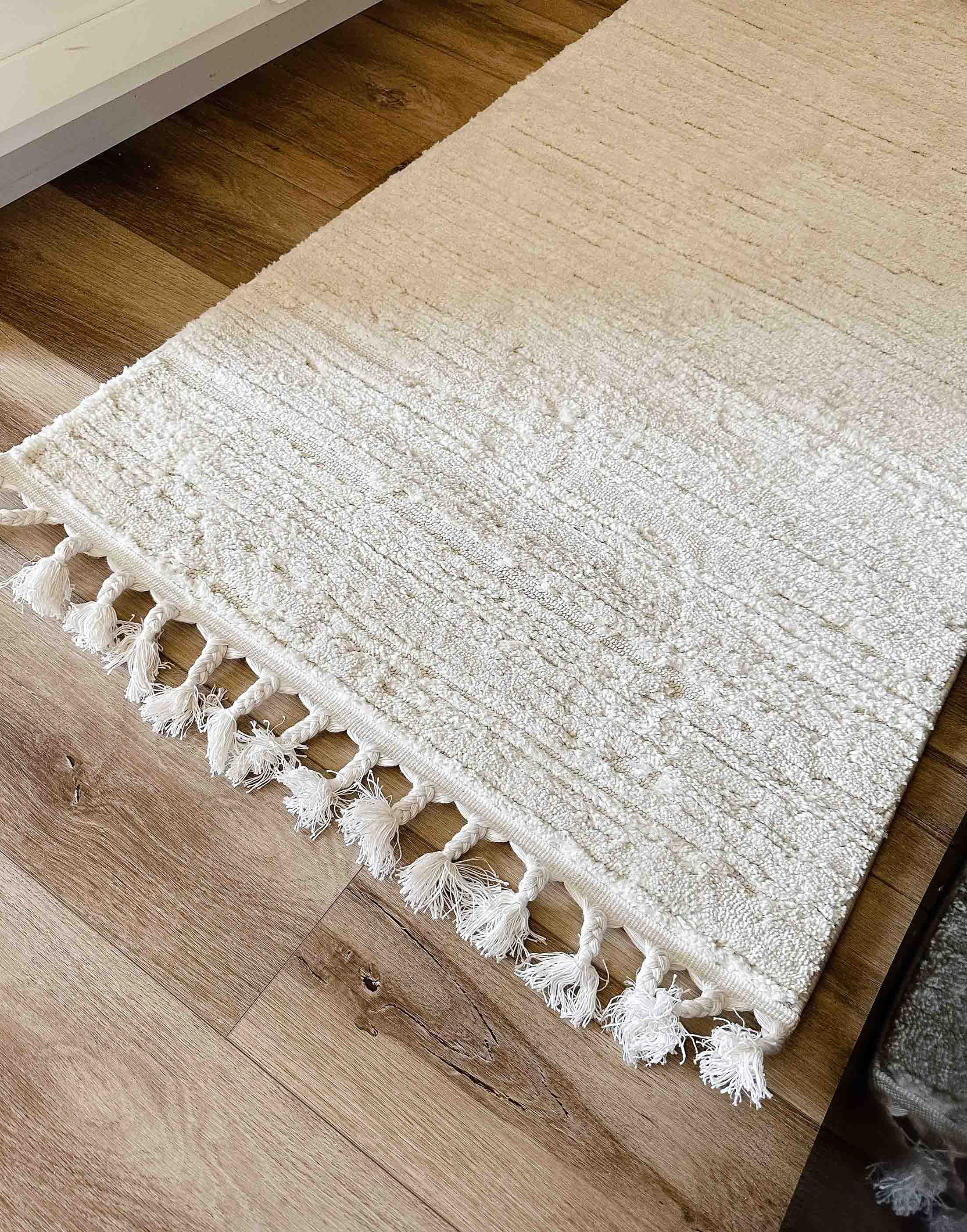 Textured Runner Rugs Leilani Ivory Cream Textured Runner Rug